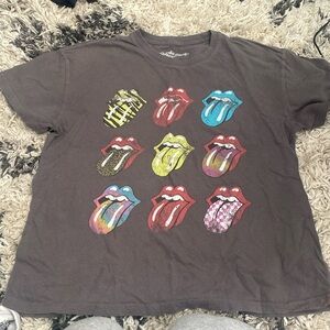Girls Rolling Stones tshirt